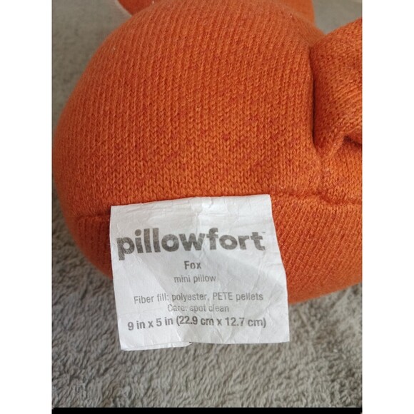 Pillowfort Fox Plush Forest Animal Shelf Sitting Doll Orange White 8.5 Inches - Picture 4 of 5